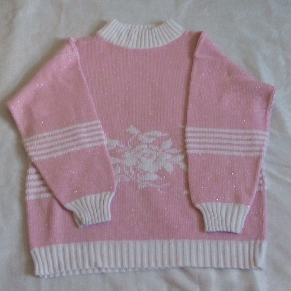 Pink & white floral Sweater - Picture 6 of 10